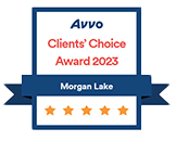 Avvo | Clients' Choice Award 2023 | Morgan Lake | 5 Stars